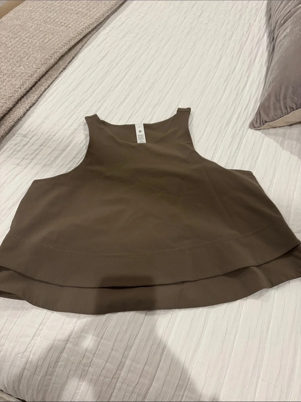 lululemon athletica Layered Brown Tank Top